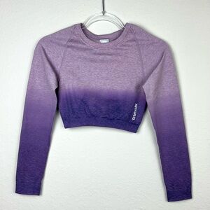 Gymshark Ombre Crop Top Purple Size Small